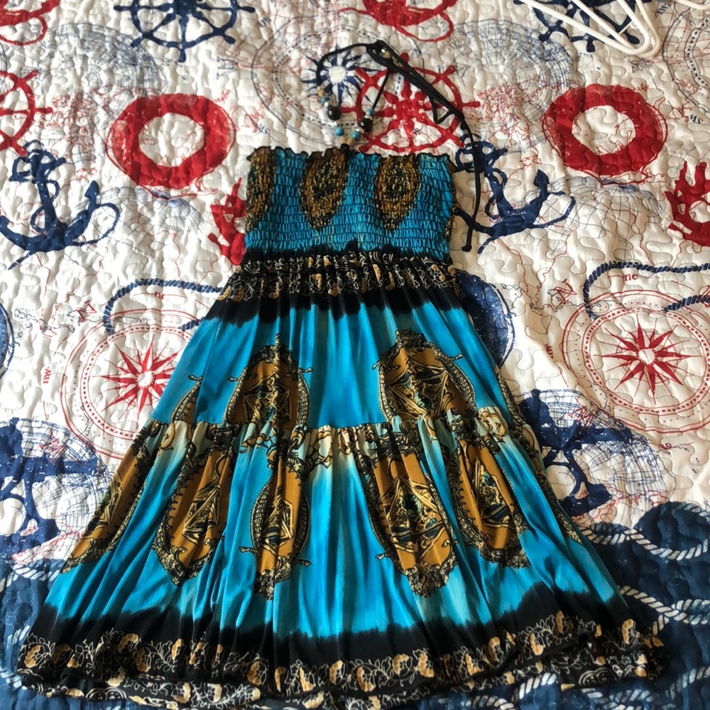 Blue summer dress